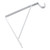 10 in. x 3/4 in. Shelf & Rod Bracket - White
