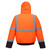 PORTWEST US363OBRXL - Hi-Vis Two-Tone Bomber Jacket - Orange/Black - XL