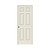 28 in. x 80 in. RH Colonist Primed Textured Composite MDF Prehung Door w/Split Jamb, Hollow-Core, Right-Hand