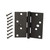 4 in. Square Corner Security Door Hinges - Oil-Rubbed Bronze