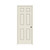 28 in. x 78 in. Textured 6-Panel Composite Solid Core Prime Molded Single Prehung Interior Door with Trim