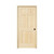 32 in. x 80 in. 6 Panel - Pine Unfinished Left-Hand Solid Wood Prehung Door