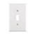 1-Gang White Midway Toggle Nylon Wall Plate 10 Pack