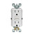 Duplex Electrical Outlet 15A/125V Self-Test GFCI Tamper Resistant - White
