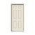 32 in. x 80 in. 6-Panel Primed Right-Hand Inswing Steel Prehung Front Door w/Brickmould