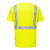 PORTWEST S198YERXL - Hi-Vis Pocketless T-Shirt S/S - Yellow - XL