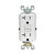 20A-125V Duplex SmarTest Self-Test SmartlockPro Tamper Resistant GFCI Outlet - White