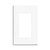 Wall Plate - 1 Gang Screwless Snap-On Decora - White