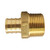 3/4 in. Brass PEX Barb x MPT Adapter