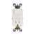 Leviton 15 Amp 125-Volt Combo Self-Test Tamper-Resistant GFCI Outlet and Switch - White