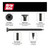 GRIP-RITE 2DWS1 #6 x 2 in. #2 Phillips Bugle Head Fine Thread Drywall Screws (1 lb.) (145/Pack)