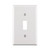 Wall Plate - 1 Gang Toggle - White