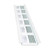 2-3/4 in. x 8 ft. Rectangular Wildlife Guard Aluminum Soffit Vent - White