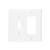 Wall Plate - 2 Gang Toggle/Rocker - White