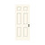 36 in. x 80 in. 6-Panel Primed Steel Front Door Slab