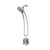 Attract with Magnetix 1-Handle 6-Spray 5.5 in. Shower Faucet (Valve Included) - Brushed Nickel