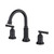 8 in. Widespread 2-Handle High-Arc Bathroom Faucet - Matte Black