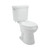 1.28 GPF 2-Piece High Efficiency Single Flush Round Toilet - White