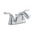 4 in. Centerset 2-Handle Low-Arc Bathroom Faucet - Chrome