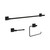 Maxted 3-Piece Bath Hardware Set - Matte Black