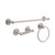 Greenwich 3-Piece Bath Hardware Set with 24 in. Towel Bar - Brushed Nickel