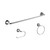 Constructor 3-Piece Bath Hardware Set - Chrome