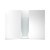 Sterling 23-1/2 in. - 25 in. W x 64 in. H Standard Framed Pivot Shower Door with 1/8 in. Thick Rain Textured Glass in Silver