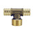 1/2 in. Brass PEX Barb x MPT Adapter Tee