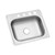 25 in. 4-Hole Single Bowl Kitchen Sink Drop-In - Stainless Steel