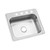 25 in. Drop-In 4-Hole Single Bowl Kitchen Sink - Stainless Steel