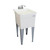 Utilatub Combo 24 in. x 18 in. Floor Mounted Laundry Tub - White