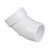 2 in. PVC DWV 45-Degree Spigot x Hub Street Elbow