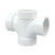 2 in. PVC DWV All Hub Double Sanitary Tee