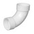 2 in. PVC DWV 90-Degree Long Sweep All Hub