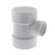4 in. x 4 in. x 2 in. PVC Sanitary Reducing Tee All Hub