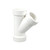 3 in. x 3 in. x 2 in. PVC Wye All Hub