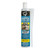 DAP 3 in 1 Adhesive Filler Polymer-based Gray Multi-use Exterior Construction Adhesive 8.6-oz