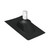 1-1/4 in. x 3 in. Plastic Adjustable Pipe Flashing with Hard Base & Rubber Collar - Black