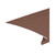 6 in. x 10 ft. F8 Open Face Aluminum Drip Edge Flashing - Brown