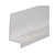 3 in. x 8 ft. Galvanized Steel Deck Ledger Wall Connector Flashing - White