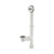 Trip Lever 1-1/2 in. White Poly Pipe Bath Waste and Overflow Drain - Chrome