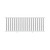 36 in. x 8 ft. White PolyComposite Rail Kit with Black Metal Balusters
