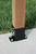 Simpson E-Z Base Black Powder-Coated Post Base for 4x4 Nominal Lumber
