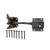 Self-Adjusting Gate Latch - Black