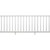 Traditional 8 ft. x 36 in. White PolyComposite Rail Kit without Brackets