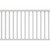 Traditional 6 ft. x 36 in. White PolyComposite Rail Kit Pre-Built without Brackets