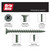 GRIP-RITE PTN212S1 #9 x 2-1/2 in. #2 Phillips Bugle Head Coarse Thread PrimeGuard Deck Exterior Screws (1 lbs.) (86/Pack)