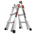 LITTLE GIANT 15413-001 Velocity IA 3 ft. - 11 ft. Aluminum Articulated Extension Ladder