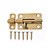 G-FORCE 43024 4 in. Barrel Bolt Brass Plated Steel