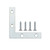 G-FORCE 40412 4 in. Corner Iron Zinc Plated Carded With Screws (2PC/Pack)
